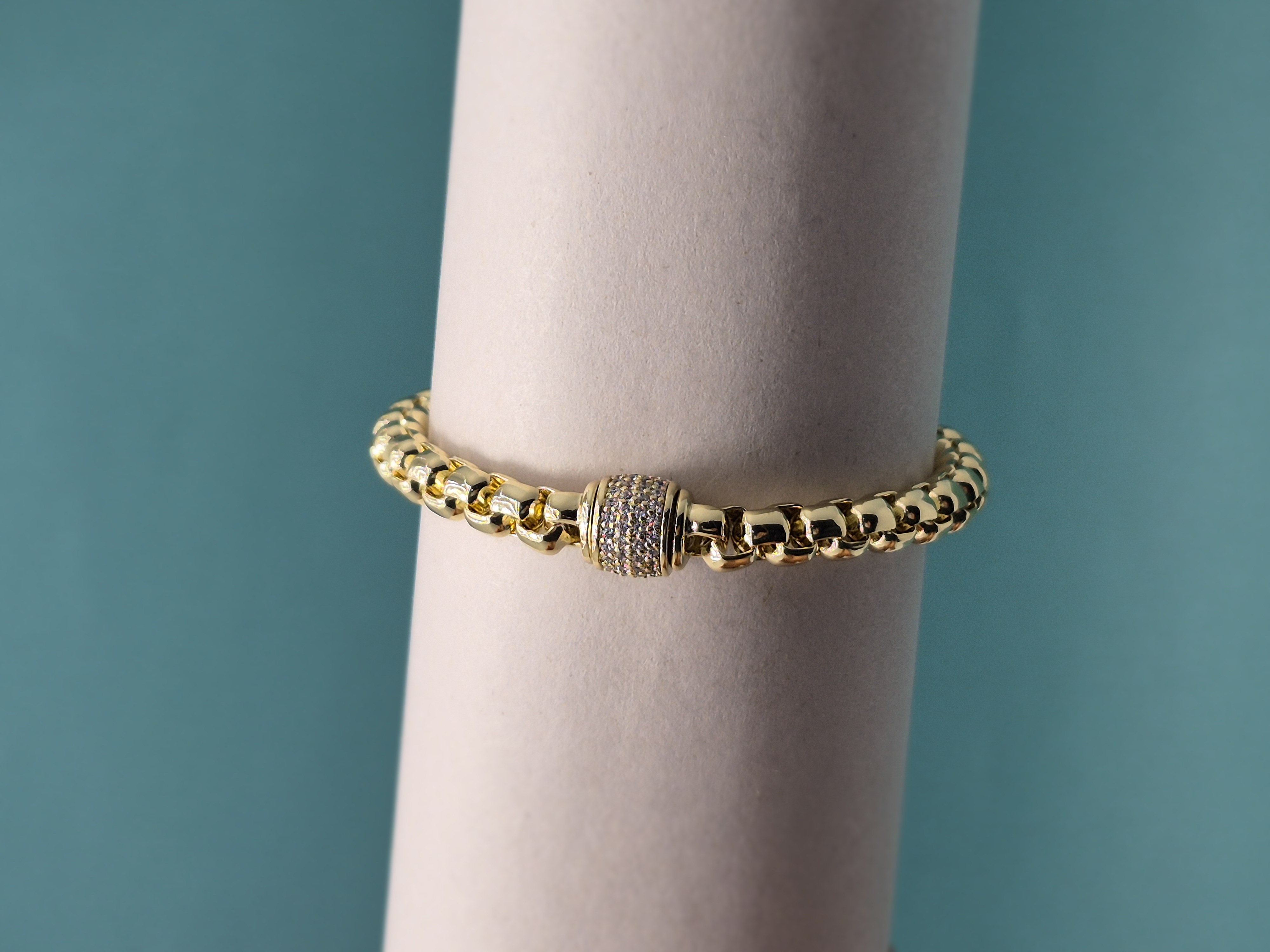 Bi-Takı | ​XP Zirkon Taşlı Silindir Bileklik