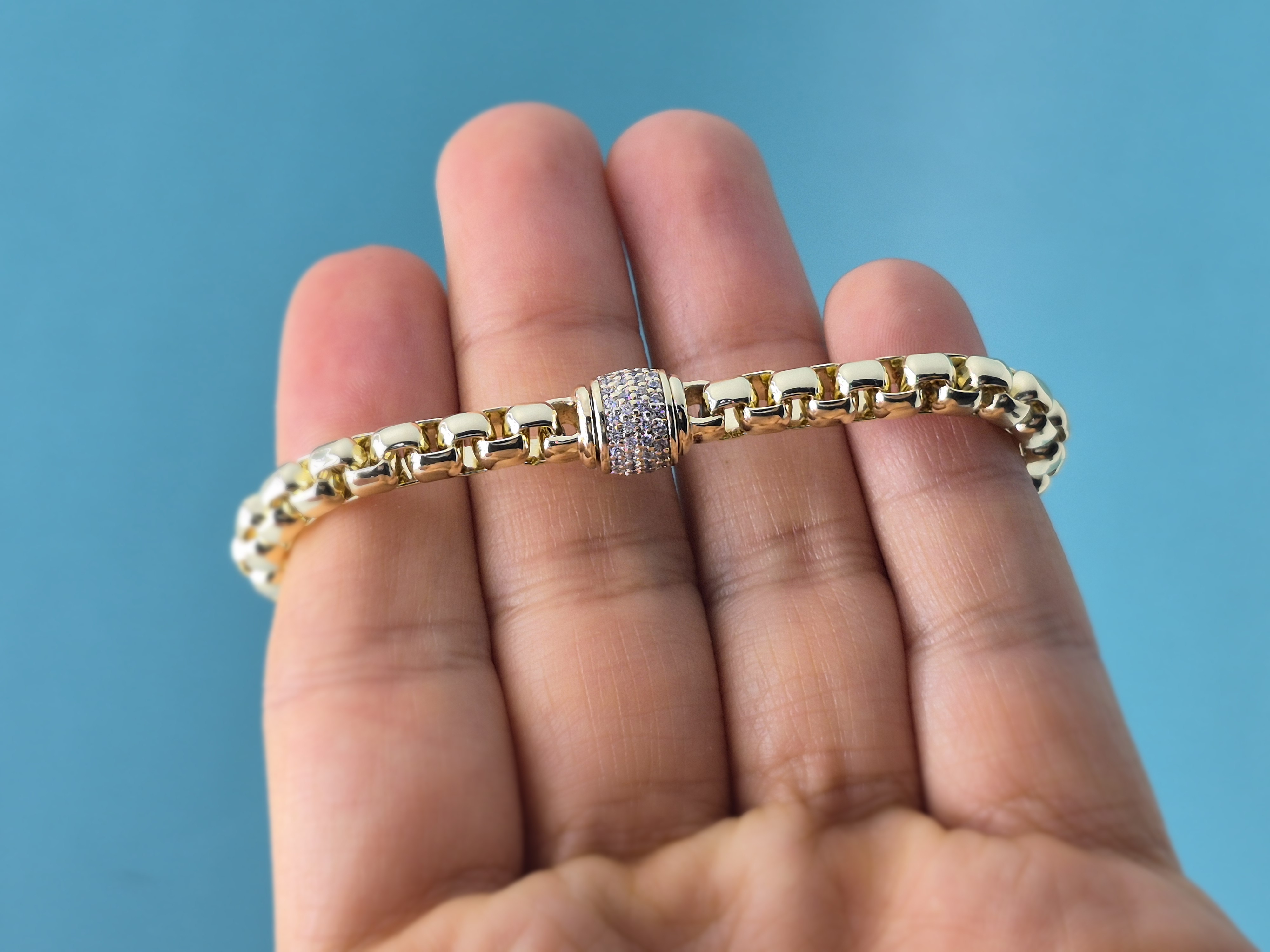 Bi-Takı | ​XP Zirkon Taşlı Silindir Bileklik