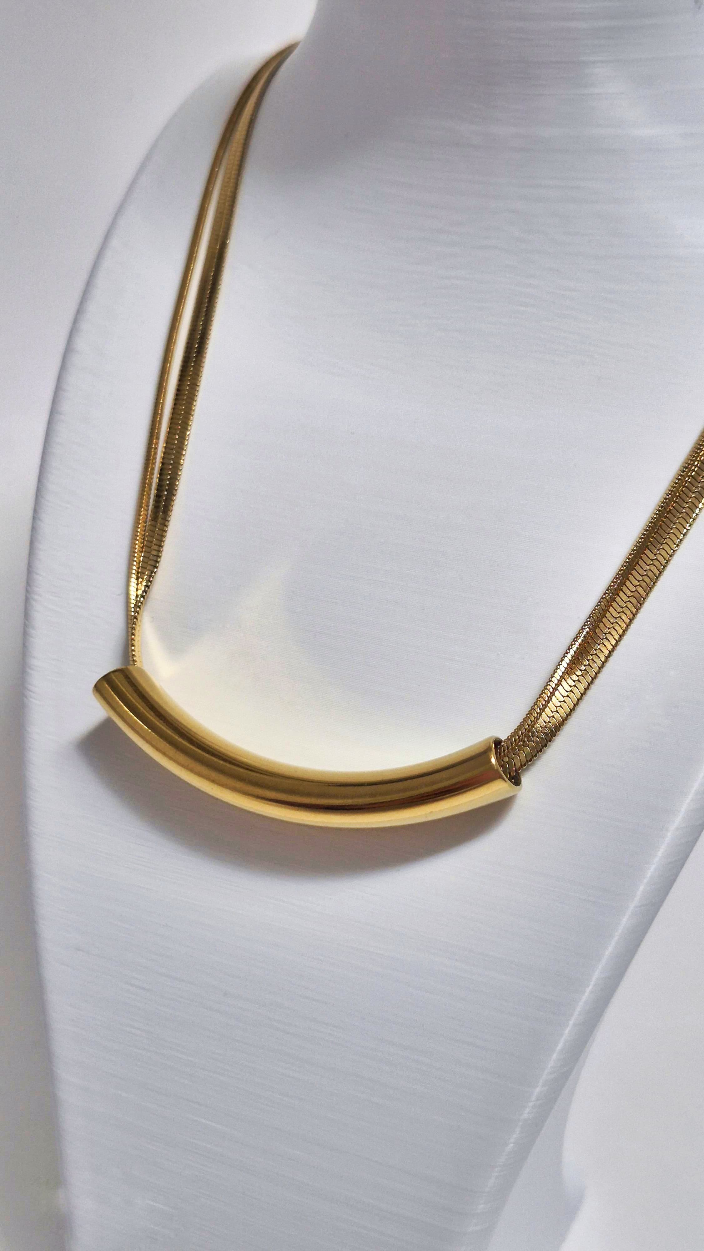 Bi-Takı | Kavisli Çift Sıra İtalyan Kolye