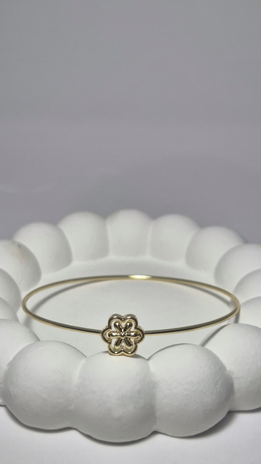 Bi-Takı | Kilitli Çiçek Çelik Bileklik