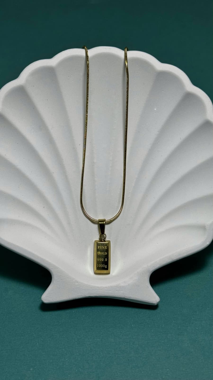 Bi-Takı | Külçe Model Çelik Kolye